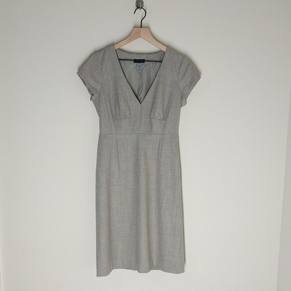 J. Crew grey wool business dress